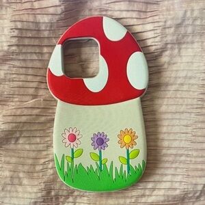 Mushroom Phone Case with Floral Design
